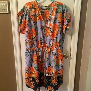 Blue striped Summer Dress